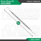 12 Pcs Dental Probe  5 Explorer Double Ended Denture Instruments German Grade