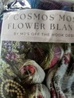 Mj Off The Hook Crochet Kit Cosmos Mosaic Flower Blanket White Purple New