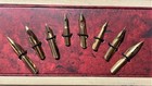 Vintage Calligraphy Fountain Pen Set Of 2 W  Ink 8 Nibs