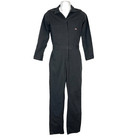 Dickies Womens Black Zip Work Coveralls Size Small Utility Jumpsuit Cotton
