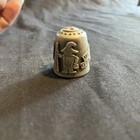 Missouri Ozarks Log Home Cabin Vintage Pewter Thimble