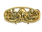 Victorian Drawer Pull With 3  Center For Dresser Chest Vanity