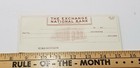 Vtg Missouri Blank Check National Exchange Bank Of Jefferson City Counter Pad D0