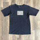 Vintage 1990s Sin T-shirt Size L Black Faded Art Box Logo Rare M l