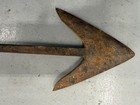 Antique 19th Century Forged Iron Whaling 37 Inches Double-flue Harpoon Maritime