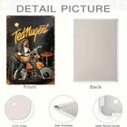 Ted Nugent Vintage Metal Tin Sign  8 x12   - Perfect Christmas Gift  Retro New