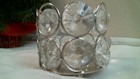 Clear Crystal Candle Holders - Home Decor - Collectible - Table Sitter