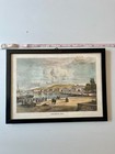 Geneve 1875 Vintage Framed Print Swiss City Scene Wall Art Collectable D  cor