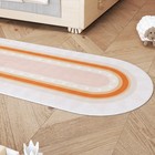 Soft Oval Kids Runner Rug Non-slip Boho Nursery Rug Washable Play Rug Toddler