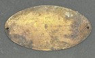 Antique Blish Mize   Silliman Stone Lined Refrigerator Brass Nameplate Ice Box 