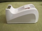 Amazon Basics White Desk Tape Dispenser For 1 Inch Core  Dispenser Only  No Tape