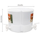 5 2l Juice drink Dispenser 3-in-1 Beverage Dispenser W  3  Faucet  360   Rotation
