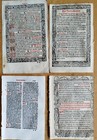 7 Early Printed Post Incunable Leaves  c  - 1487 1550