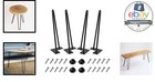 Hairpin Table Legs 16 In Black Set Of 4 3 8 In Metal Mid Century Modern
