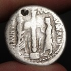 Roma Head Denarius 134bc Ancient Roman Republic Silver Coin Tiberius Minucius