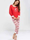 Matching Red White Reindeer Winter Christmas Family Pajamas Pjs M w Mix match