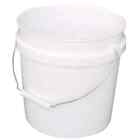 10-pack 1 Gallon Plastic Pails Heavy Duty White Small Paint Buckets Metal Handle