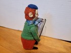 Very Nice Vintage  Schuco Wind Up  Dancing Green Dressed Clown With Violin