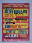 1998 Big Pun Concert Flyer Nyc Puerto Rican Day Punisher Capital Punishment Rare
