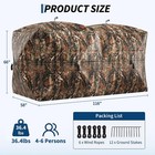 Pop-up Hunting Blind 270   See-through Ground Tent 4-6 Person Portable Deer Blind