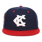 Ebbets Field Flannels Kansas City Monarchs Hat Negro League Blue Red Size 7 1 4