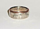  sealed  Coin Ring Handmade From 1976 Jfk Bicentennial Half Dollar Sizes  9-14