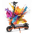 Gt08 5600w Foldable Electric Scooter 60v 27ah Dual Motor 11in Off Road Tires