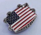Usa U s  American Flag Patriotic Western Style Large Metal Belt Buckle