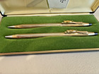 Cross Coca-cola Ballpoint Gold Pen Pencil Set Box   Manual-beautiful Set-new