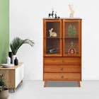 3 Drawers Kitchen Sideboard Buffet Storage Cabinet For Dining Living Room