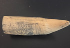 Scrimshaw Faux Sperm Whale Tooth The Comet 1831 D  Hart J a s 