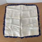 Vtg New Orleans Souvenir Pillow Sham Blue Fringe Cemetery Jackson Sq French Qt