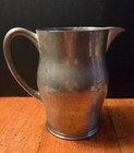 Vintage Wilton Pewter Water Pitcher Pattern 3438 Tavern Style 8  Tall 4 5  Base