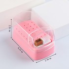 Fcozpjk 2 In 1 Nail Drill Bit Holder   Cleaner Pink 2 1 Nail Bit Holder
