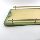 Vintage 1950 s Mid Century Mcm Atomic Age Green Gradient Hardboard Serving Tray