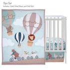 Bedtime Originals Up Up   Away 3-piece Animals hot Air Balloon Crib Bedding Set