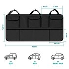  Car Trunk Organizers  42 5  X 20 5  Backseat Hanging Organizer With 9 Black