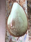 Vtg Frankoma Mcm Pottery Ashtray Trinket Tulsa Oil Capital Of World  466 Rare  