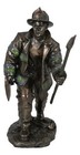 Fireman With Fire Axe And Fork Statue 7 25 tall In The Line Of Duty Fire Rescue