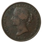 Canada 1856 Nova Scotia Queen Victoria Mayflower Halfpenny Token Breton-876