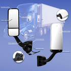 Door Mirror For Freightliner Cascadia  Driver Side Black Heated   Motorized Door