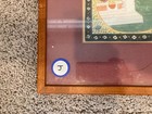 Antique Indian Mughal Miniature Painting Framed Artwork Woman Garden Scene