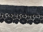 Antique Victorian French Chantilly Lace Edging - Floral Design - 280cm By 7cm