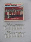 Vintage Lionel Trains O o-27 Gauge Railroad Signs  set Of 14   6-62180 Ex