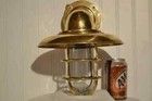 Nautical Oceanic Ship Light Marine Solid Brass Swan Passage Bulkhead With Shade