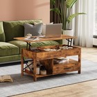 Coffee Table  39  Lift Top Coffee Table With Hidden Compartment  Storage Drawers