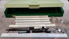 Vintage K e Leroy Controlled Lettering System Drafting Set Stencils Pens Box