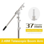 C Stand Stainless Steel Light Stand Kit 2 49m Boom Arm With Weight Bag
