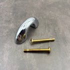 Alno 1 1 2 Inch Center To Center Solid Brass Chrome Plated Cabinet Pull Knob