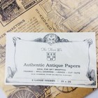 Vintage Authentic Antique Papers Gift Wrap 2 Large Sheets 19x25 The Three B s